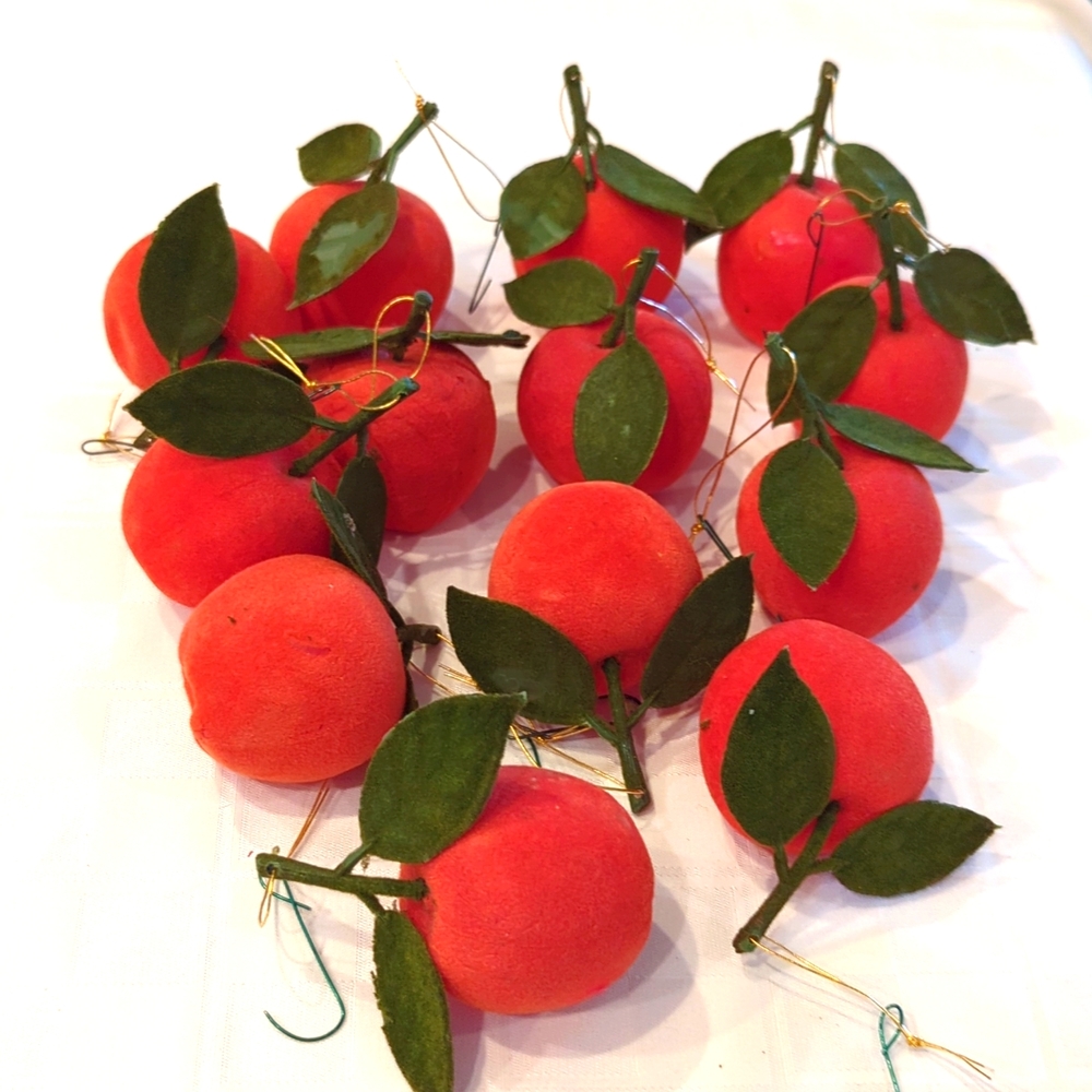 🍑 Vintage Peach Ornaments/ Japan
